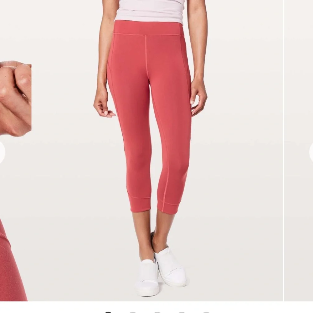 lululemon athletica Coral Leggings Everlux 19 inch terracotta coral vintage rose